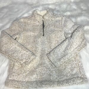 Sherpa pullover sweater